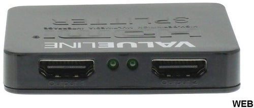 Hdmi Splitter 1 in 2 out Splitter Hdmi 2 Porte Full Hd - 3 D Risoluzione 3840x2160 4k 2k Ultra Hd Valueline
