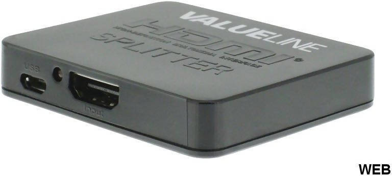 Hdmi Splitter 1 in 2 out Splitter Hdmi 2 Porte Full Hd - 3 D Risoluzione 3840x2160 4k 2k Ultra Hd Valueline