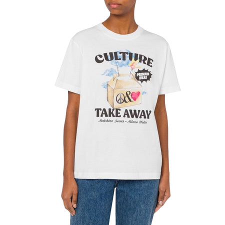 MOSCHINO JEANS vestiti casual donna moschino jeans - t-shirt - bianco da donna