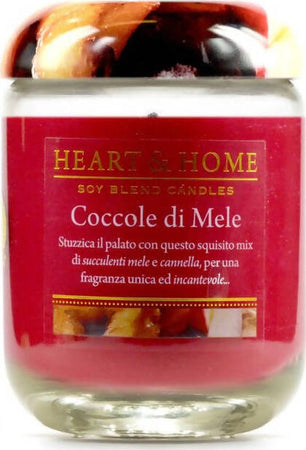 Heart & Home Candela in cera di soia Coccole di mele 340 g Candele Profumate Fragranze per Ambienti candele Tiziana non solo gioielli - Civitanova Marche, Commerciovirtuoso.it