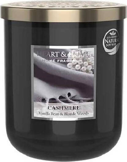 Heart&Home Candela Produmata in Cera di Soia Cashmere 115 Gr. Camomilla Cashmere Muschio Profumazione per Ambienti Candela Tiziana non solo gioielli - Civitanova Marche, Commerciovirtuoso.it