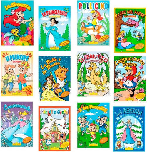 Hedison-Editrice-Libri-da-Colorare-Serie-Favole-Assortiti