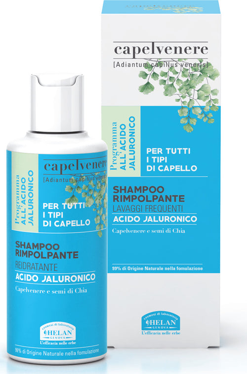 Helan,-Capelvenere-2,-Shampoo-Delicato,-Bio-Shampoo-Rimpolpante,-Leggero-e-Naturale-con-Acido-Ialuronico---Shampo-Rinvigorente-per-Lavaggi-Frequenti-con-Semi-di-Chia,-200-ml---Made-in-Italy