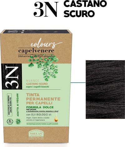 Helan,-Capelvenere-Colours,-3N,-Castano-scuro,-Tinta-permanente-capelli,-senza-ammoniaca