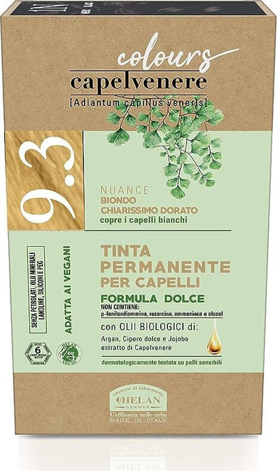Helan,-Capelvenere-Colours,-9.3,-Biondo-chiarissimo-dorato,-Tinta-permanente-capelli,-senza-ammoniaca