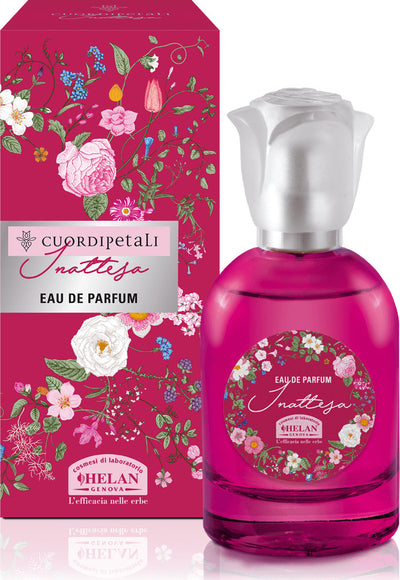 Helan,-Cuor-di-Petali,-Inattesa,-Profumo-Donna-Eau-de-Parfum,-Note-Vivaci-ed-Esotiche-con-Bergamotto,-Zafferano,-Cardamono-e-Speziate-dell’Elemi-e-del-Pepe-di-Sichuan,-50-ml---Made-in-Italy
