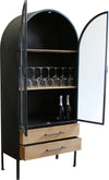 HENDRICKS---vetrina-industrial-in-metallo-con-due-cassetti-cm-81,5-x-40-x-180-h-Antracite-Milani-Home
