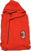 Hermet-ACCAPPATOIO-BAMBINI-CON-CAPPUCCIO-UFFICIALE-MILAN-COLORE-ROSSO-MICROSPUGNA