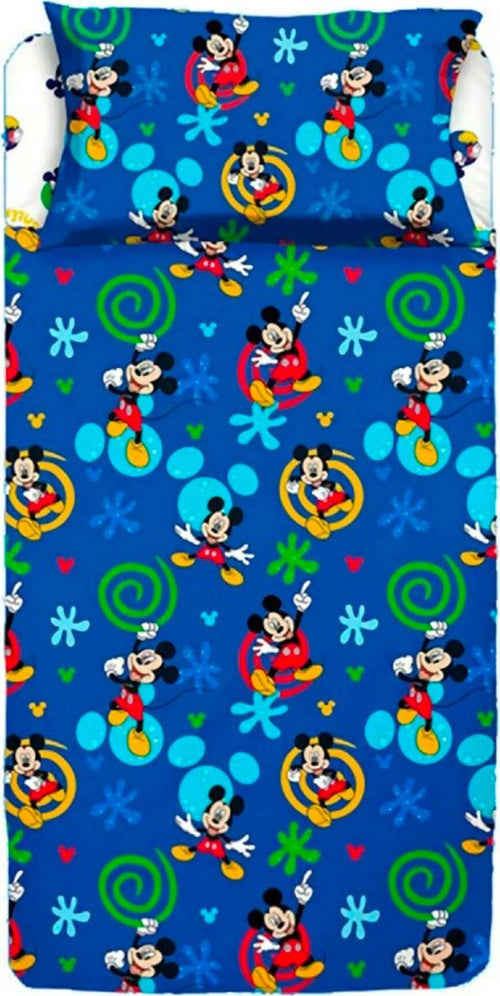 Hermet Completo Lenzuola Letto Singolo 1 Piazza Mickey Mouse Topolino Blu Multicolore Set Completo Letto 6337673tp01 Casa e cucina/Tessili per la casa/Biancheria per la cameretta/Lenzuola e federe/Set di lenzuola e federe La Bottega del Risparmio - Bari, Commerciovirtuoso.it
