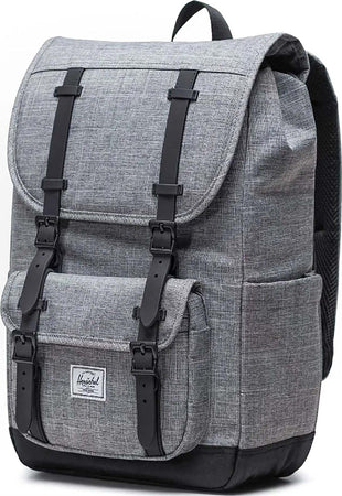 HERSCHEL-Zaino-Unisex-Little-America-Mid-Backpack-Raven-Crosshatch-da-uomo