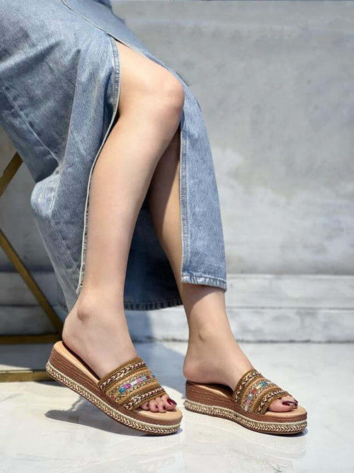 Hester - Ciabatte con zeppa