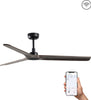 HEYWOOD M Ventilatore da soffito nero SMART Fai da te/Prodotti per la costruzione/Riscaldamento e raffreddamento/Sistemi mobili di climatizzazione/Ventilatori/Ventilatori da soffitto Led Mall Home - Napoli, Commerciovirtuoso.it
