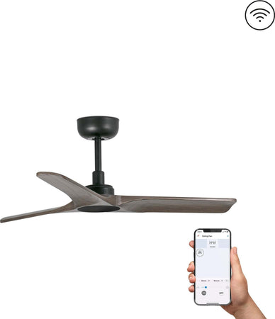 HEYWOOD S Ventilatore da soffitto bianco/legno chiaro con motore DC SMART Fai da te/Prodotti per la costruzione/Riscaldamento e raffreddamento/Sistemi mobili di climatizzazione/Ventilatori/Ventilatori da soffitto Led Mall Home - Napoli, Commerciovirtuoso.it