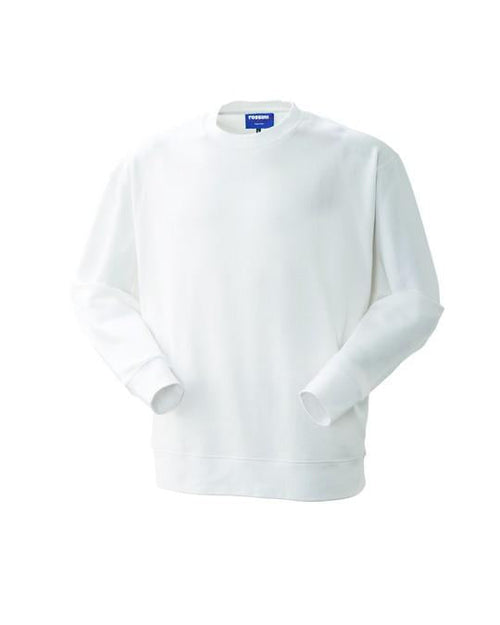 Felpa Space Bianco Felpa Puro Cotone Felpa da Lavoro Industria Alimentare Caseificio Clinica Infermiere