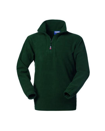 Pile Cerniera Corta Verde Pile da Lavoro Mezza Zip Officina Industria tempo Libero