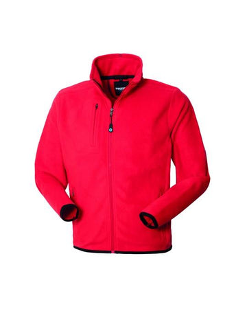 Pile Task Rosso Pile Zip Intera da Lavoro Tempo Libero con Tasche