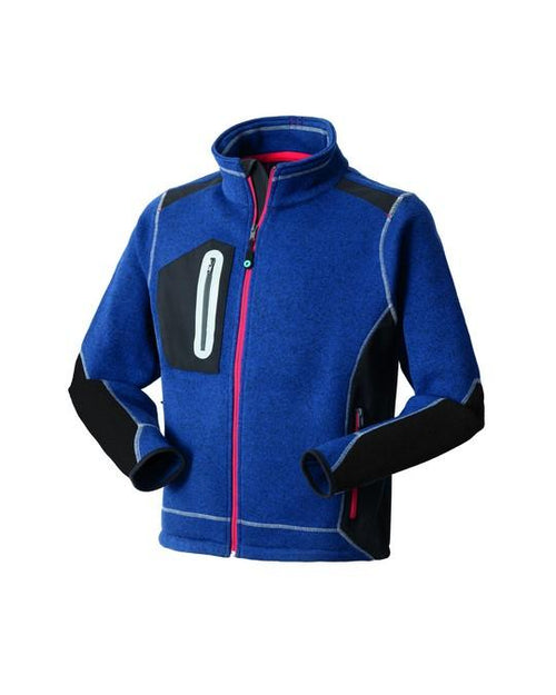 Felpa Skill Blu Maglione in Pile con Inserti Rinforzati