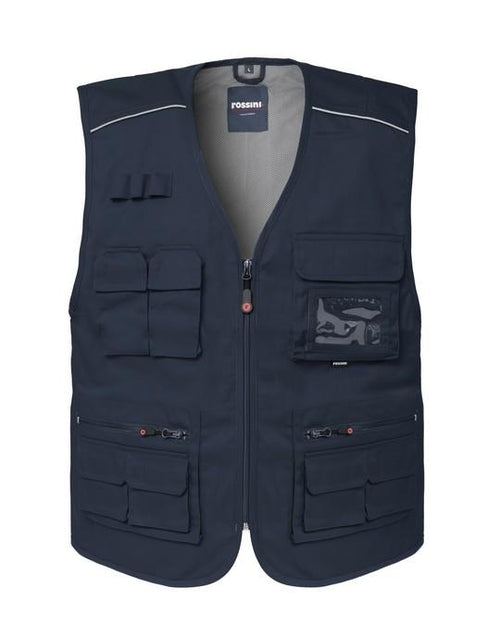 Gilet Florida Blu Gilet Multitasche da Lavoro Tempo Libero Elettricista Pescatore Installatore