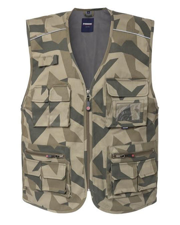 Gilet Florida Camouflage Gilet Multitasche Mimetico da Lavoro Tempo Libero Cacciatore Pescatore