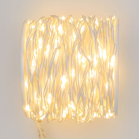 Luci di natale catena con Micro Led Fissi e filo in metallo per interno ed esterno 25 m