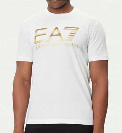 Emporio Armani T-Shirt Uomo Logo Series in Cotone Con Maxi Logo