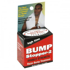 HIGH TIME BUMP STOPPER 2 LABELLED CREMA DOPOBARBA CONTRO L'IRRITAZIONE PELLE DELICATA RAZOR BUMP TREATMENT AFTERSHAVE CREMA PER DOPOBARBA