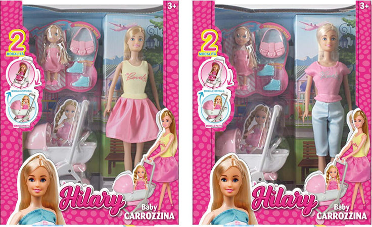 Hilary-con-Bebe'-e-Carrozzina-2-in-1-Kidz-Corner