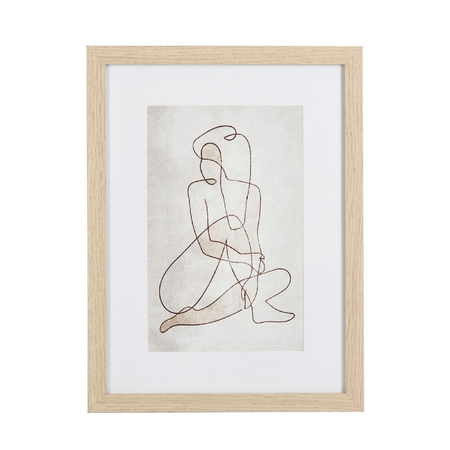 Quadro refined 30 x 40, stampa su carta, vetro , mdf