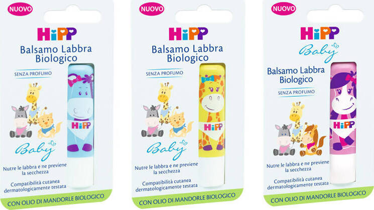 HIPP Balsamo Labbra Biologico senza profumo Burro Cacao Bambini con Olio di Mandorle Bio Cura della Persona Sanitaria Gioia del Bimbo - Villa San Giovanni, Commerciovirtuoso.it