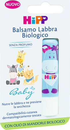 HIPP Balsamo Labbra Biologico senza profumo Burro Cacao Bambini con Olio di Mandorle Bio Cura della Persona Sanitaria Gioia del Bimbo - Villa San Giovanni, Commerciovirtuoso.it