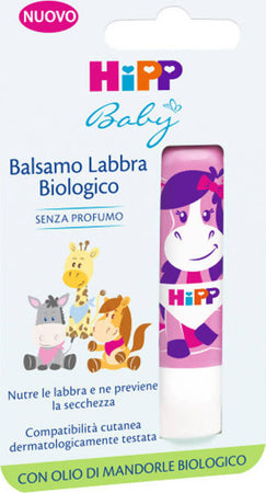 HIPP Balsamo Labbra Biologico senza profumo Burro Cacao Bambini con Olio di Mandorle Bio Cura della Persona Sanitaria Gioia del Bimbo - Villa San Giovanni, Commerciovirtuoso.it