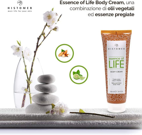 Histomer Essence of Life Body Cream 250ml Crema Corpo Idratante profumata Cellule staminali attive