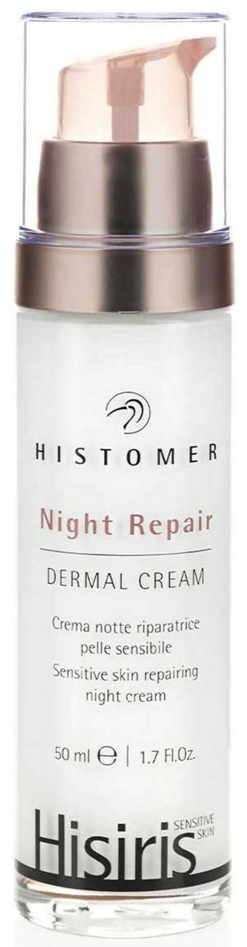 Histomer Hisiris Night Repair Dermal Cream 50ml Crema Notte Riparatrice Pelle Sensibile Anti-Rughe Rossore Invecchiamento e Macchie