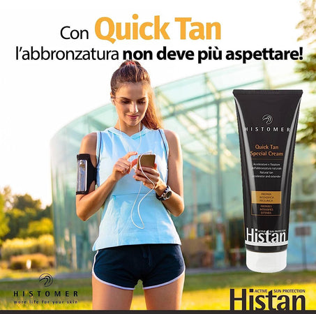 Histomer Histan Quick Tan Special Cream Acceleratore Fissatore Solare Per Abbronzatura 250 Ml