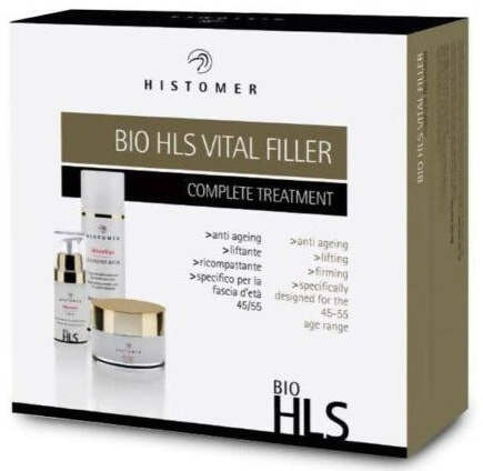 Histomer Kit Vital Filler Anti Age Histomer Kit Trattamento Lifting Viso Anti-Età Completo Bio HLS Vital Filler, Pelli Mature 45-55 Anni, con Crema Viso 24h, Siero Lifting Viso e Acqua Micellare Struccante Viso e Occhi