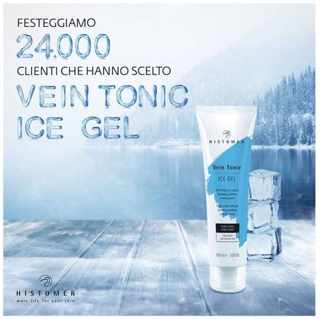 Histomer Vein Tonic Ice Gel 150ml Gel Gambe Gel Freddo Tri Attivo combatte il Gonfiore alle Caviglie e la Pesantezza