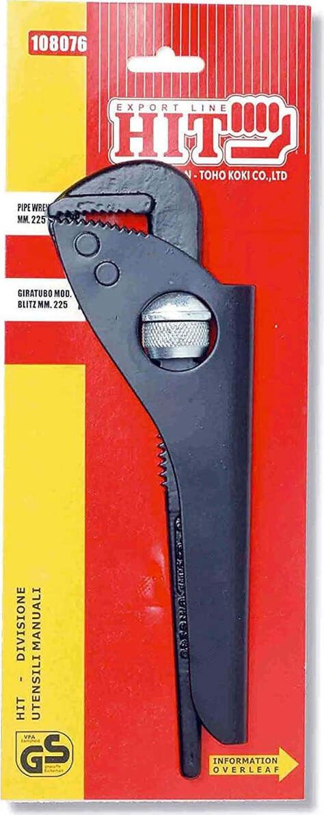 HIT---PINZE-GIRATUBI-IN-ACCIAIO-PER-IDRAULICO-MODELLO-BLITZ-225MM