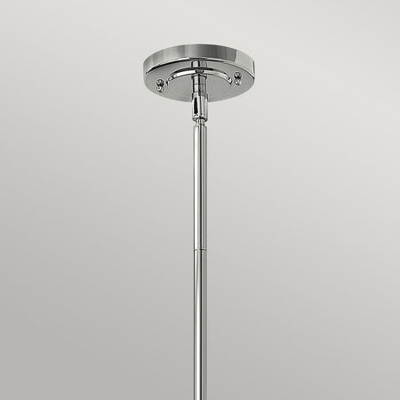 Sospensione Contemporanea Amelia Metallo Cromo Vetro 1 Luce E27
