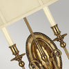 Applique Classica Cambridge Ottone Brunito 2 Luci E14