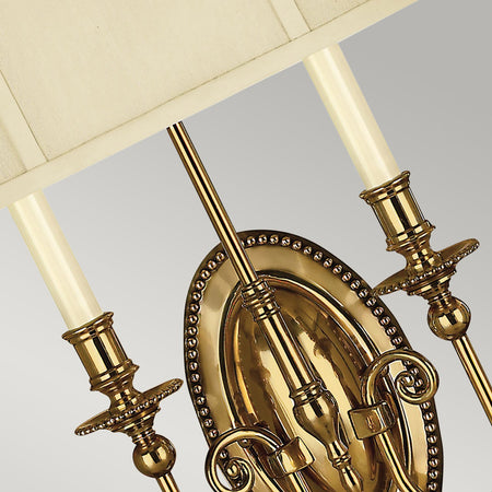 Applique Classica Cambridge Ottone Brunito 2 Luci E14