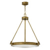 Lampadario Contemporaneo Collier In Acciaio Ottone Antico Vetro 4 Luci E14