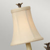 Applique Contemporanea Plantation Acciaio Bronzo Perlato Tessuto 1 Luce E14
