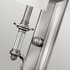 Applique Classica Sussex Acciaio Nichel Spazzolato Tessuto 1 Luce E14