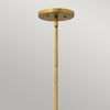 Sospensione Contemporanea Zelda Acciaio Ottone Vintage Vetro 1 Luce E27