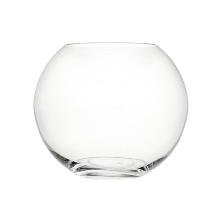 Vaso in vetro rotondo e sferico per acqua, fiori e piante Ø 21 x h 17 cm