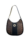Hobo Roxane - Beige/Nero/Leopoardato / Taglia Unica - Borsa