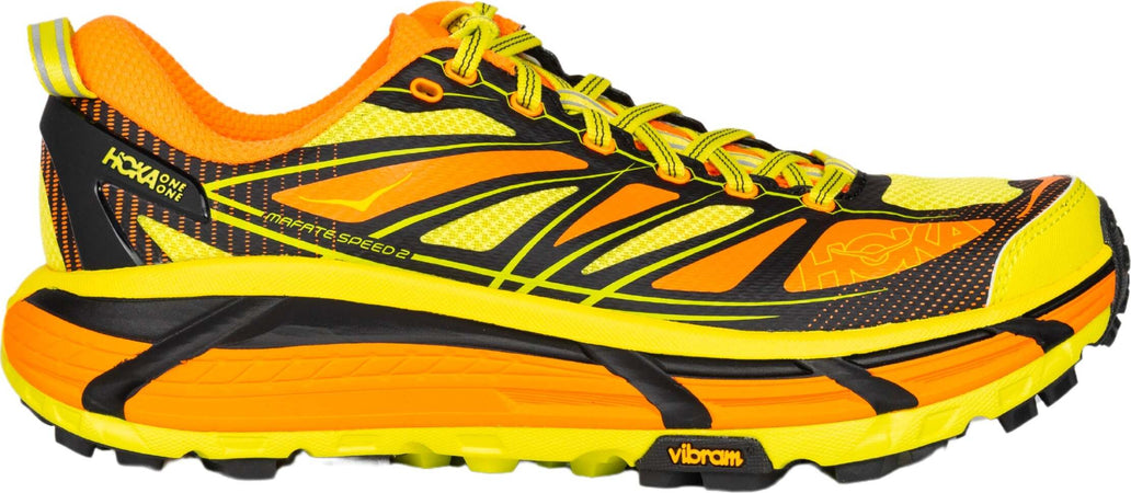HOKA-ONE-ONE-U-Mafate-Speed-2-sneaker-in-orange-and-yellow-da-uomo