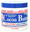 Hollywood Beauty Cocoa Butter Skin with Vitamin 'e' Salon Size 298 G Crema Burro per Corpo per Pelli Secche, Macchie E Smagliature