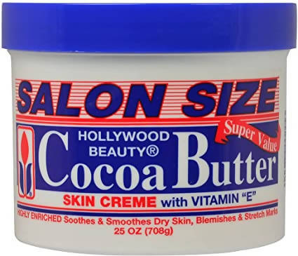 HOLLYWOOD BEAUTY COCOA BUTTER SKIN WITH VITAMIN 'E' SALON SIZE 708 G PER CORPO