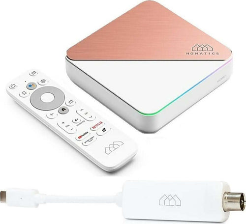 Homatics-BOX-R-PLUS-4K-4/32GB-Android-TV-11-certificato-Google-con-Dongle-USB-DVB-T2/C-Digitale-Terrestre-H.265-HEVC-10-bit